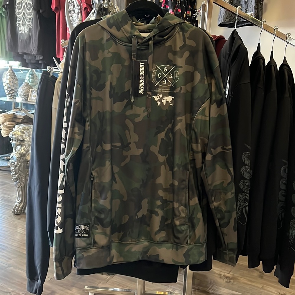 Men’s Loose Riders Pullover Hoodie - Camo